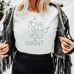 Love Who You Want Pride Shirt