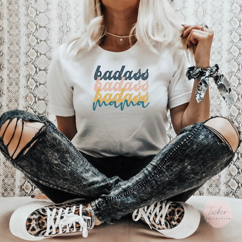 Badass Mama Retro Shirt