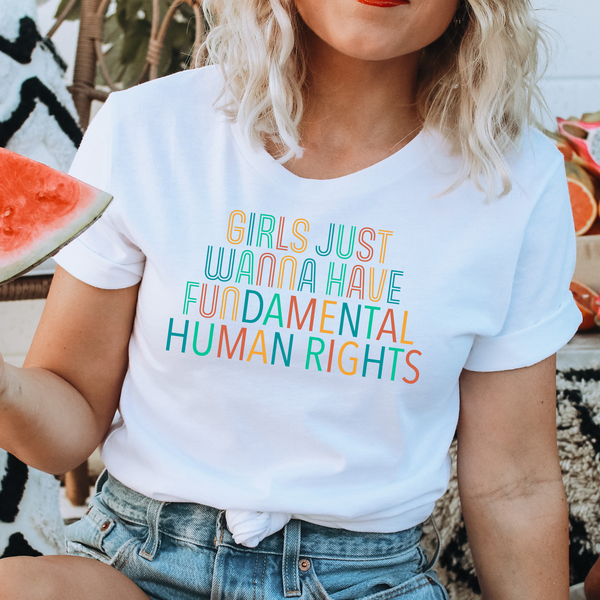 Girls Just Wanna Have Fundamental Human Rights Shirt