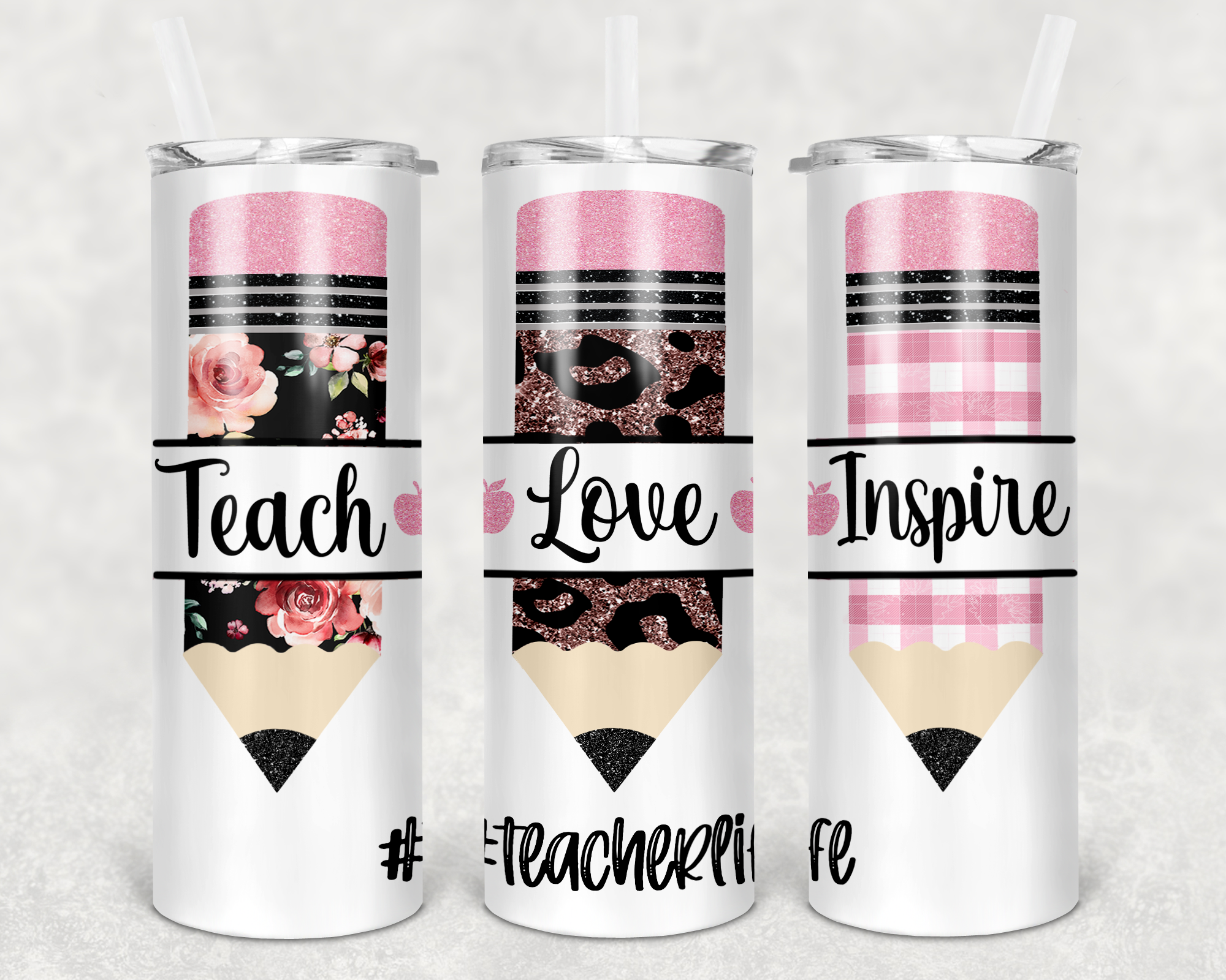 Teach Love Inspire Pencils 20 oz. Tumbler