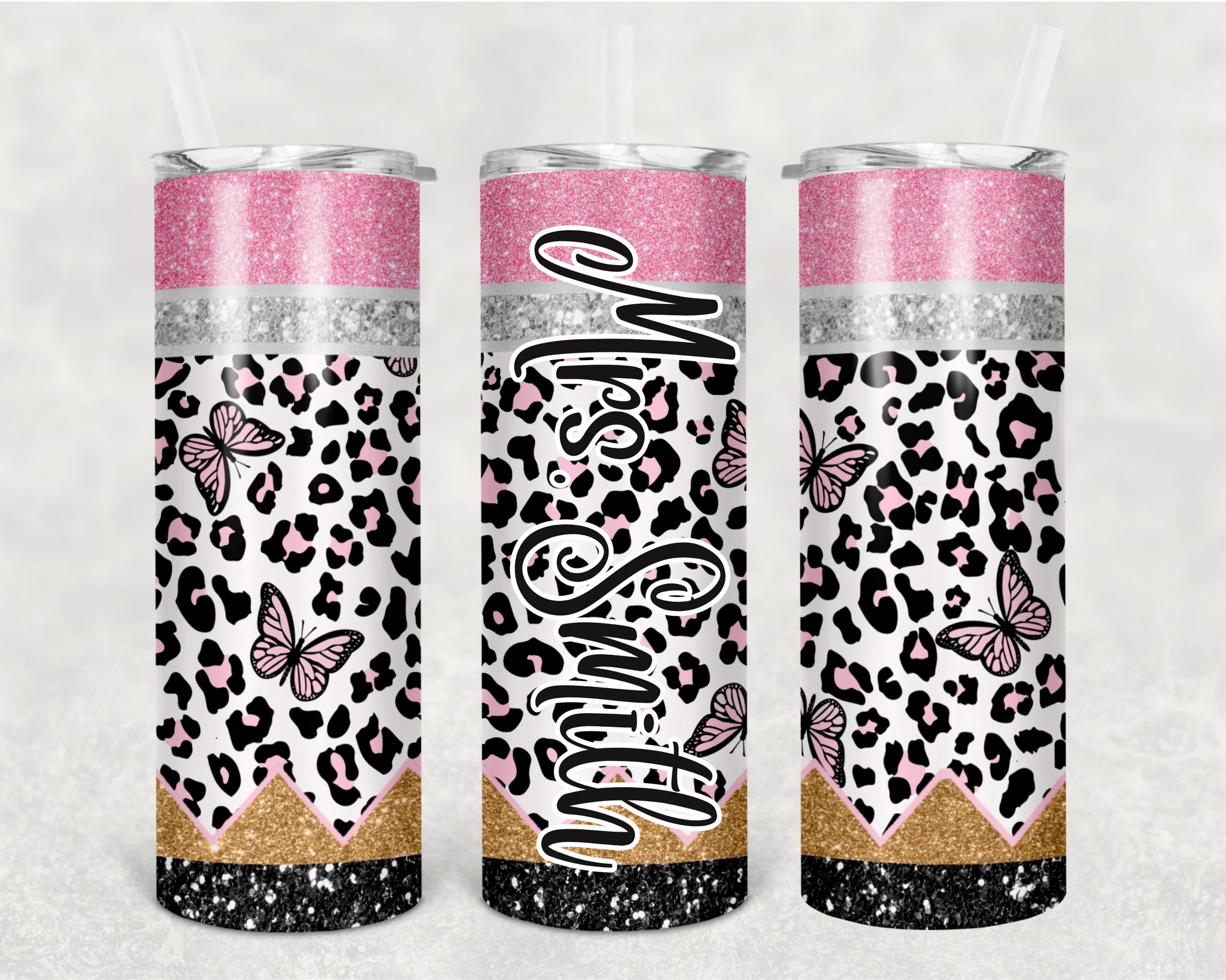 Customizable Leopard Print Teacher 20 oz. Tumbler