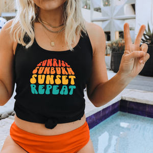 Sunrise Sunburn Sunset Repeat Shirt