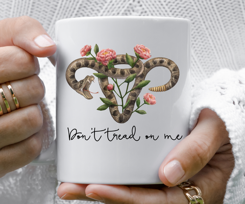 Don't Tread on Me Uterus Coffee Mug