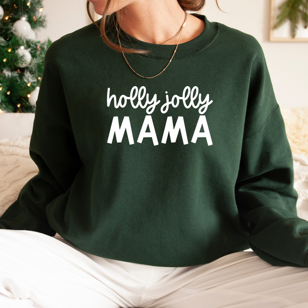 Holly Jolly Mama Christmas Shirt