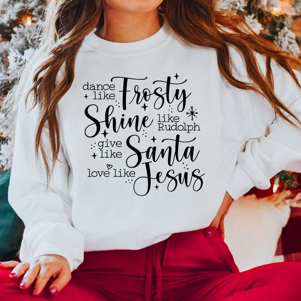 Dance, Shine, Give, Love Christmas Shirt