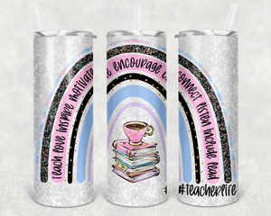 Teacher Life Rainbow 20 oz. Tumbler